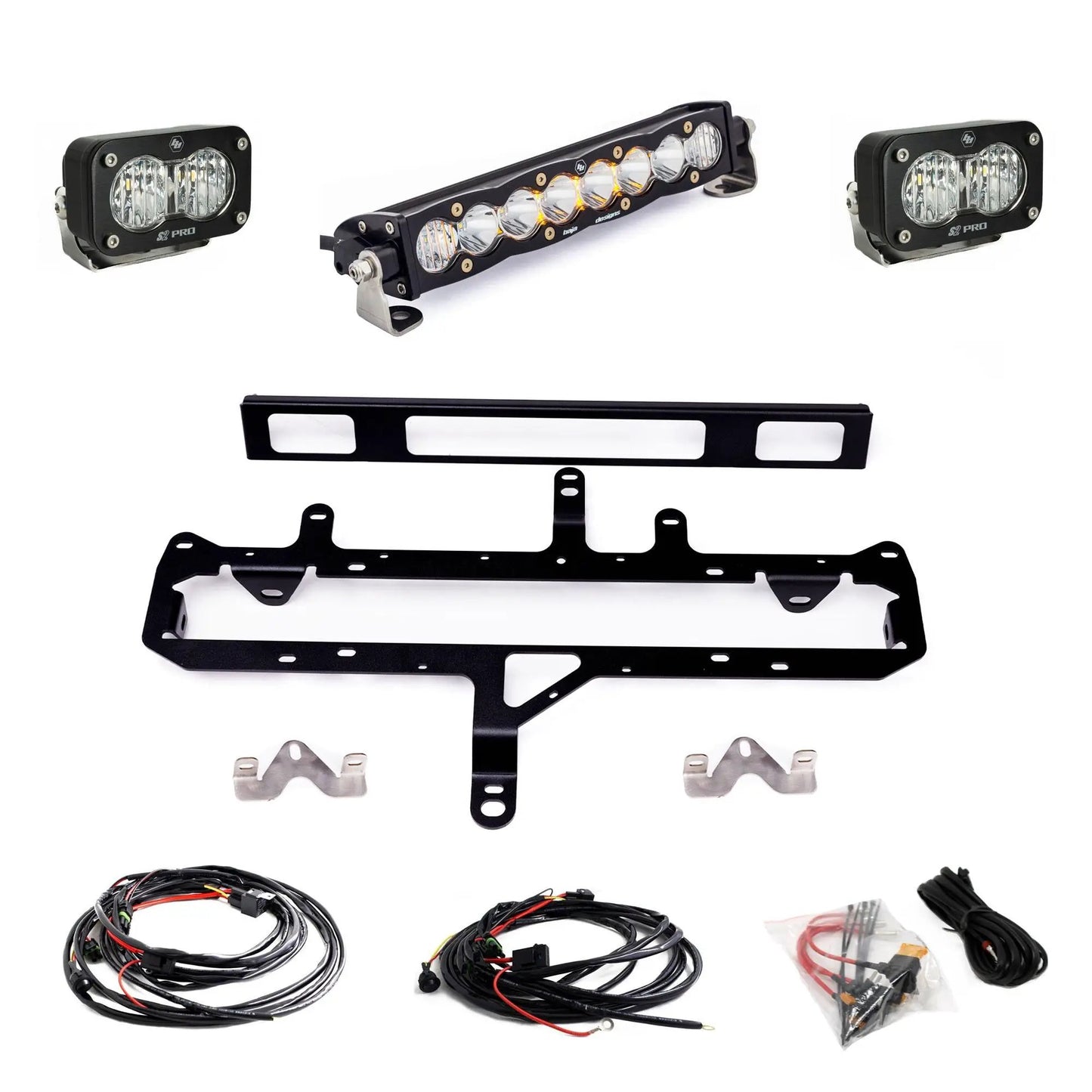 Baja Designs S8 10-inch/S2 Pro Grille Light Kit - 2024-2026 Toyota Tacoma TRD Pro (Clear) by Baja Designs