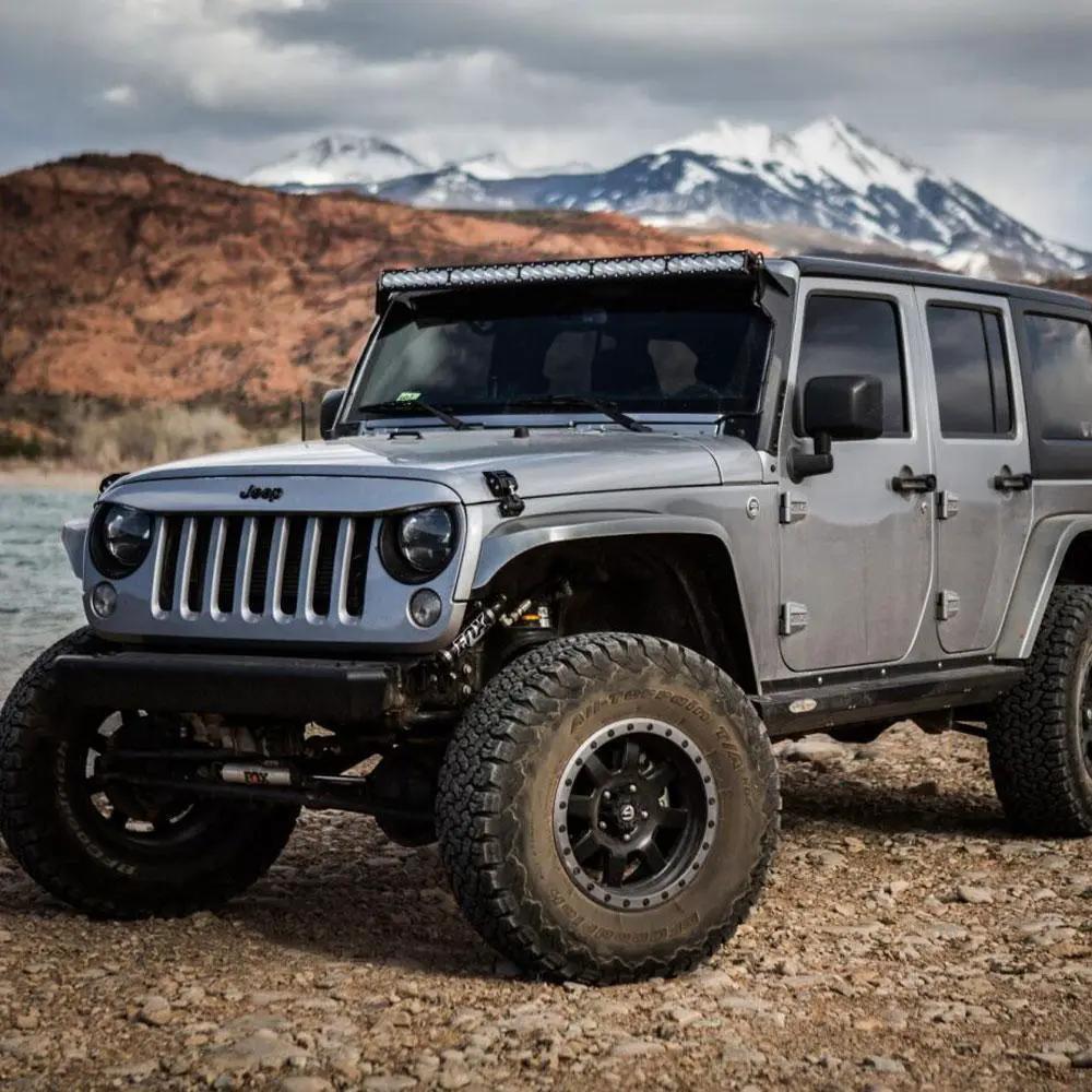 Baja Designs OnX6+ 50 Inch Roof Mount Kit - '07-18 Wrangler JK (Driving/Combo; Clear) by Baja Designs