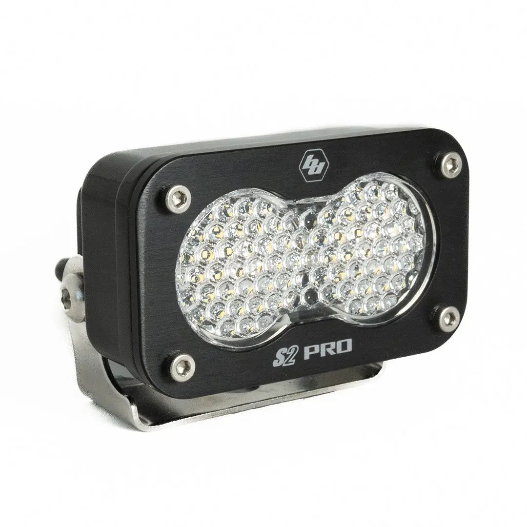 Baja Designs S2 Pro Black LED Light Pod (Work/Scene; Clear) by Baja Designs