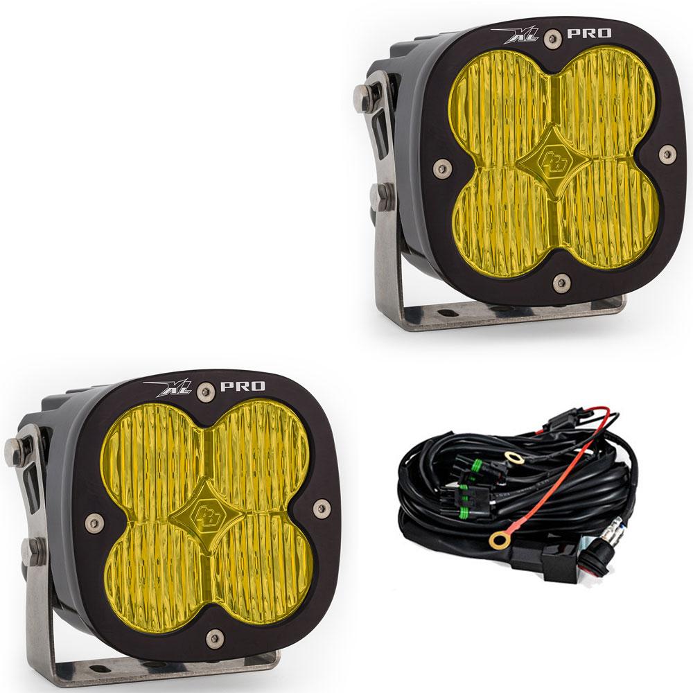Baja Designs XL Pro LED Light Pod Pair (Wide Cornering; Baja Amber)