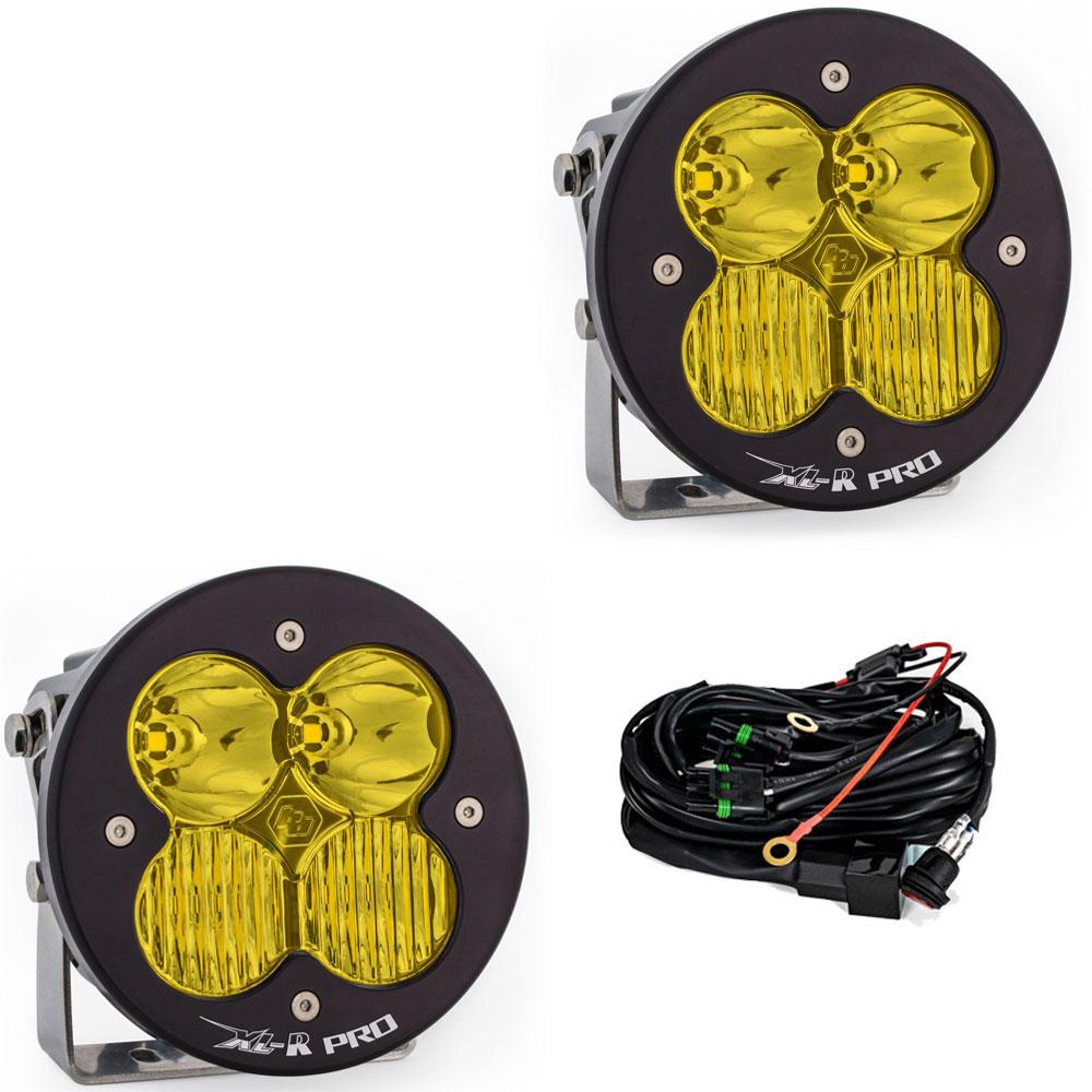 Baja Designs XL-R Pro LED Light Pod Pair (Driving/Combo; Baja Amber)