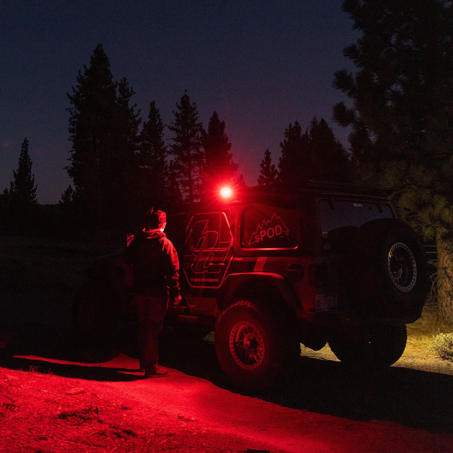Baja Designs S2 Red LED Auxiliary Light Pod - Work/Scene, Clear