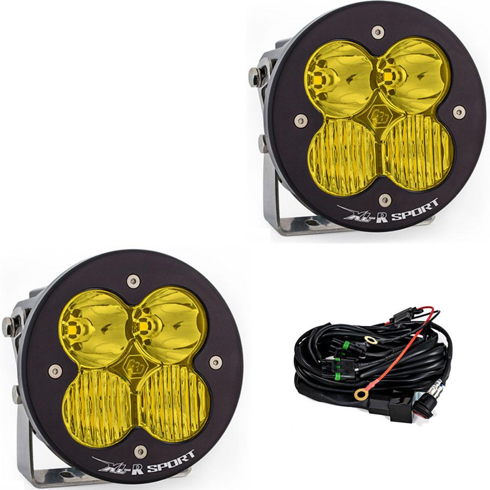 Baja Designs XL-R Sport LED Light Pod Pair (Driving/Combo; Baja Amber)