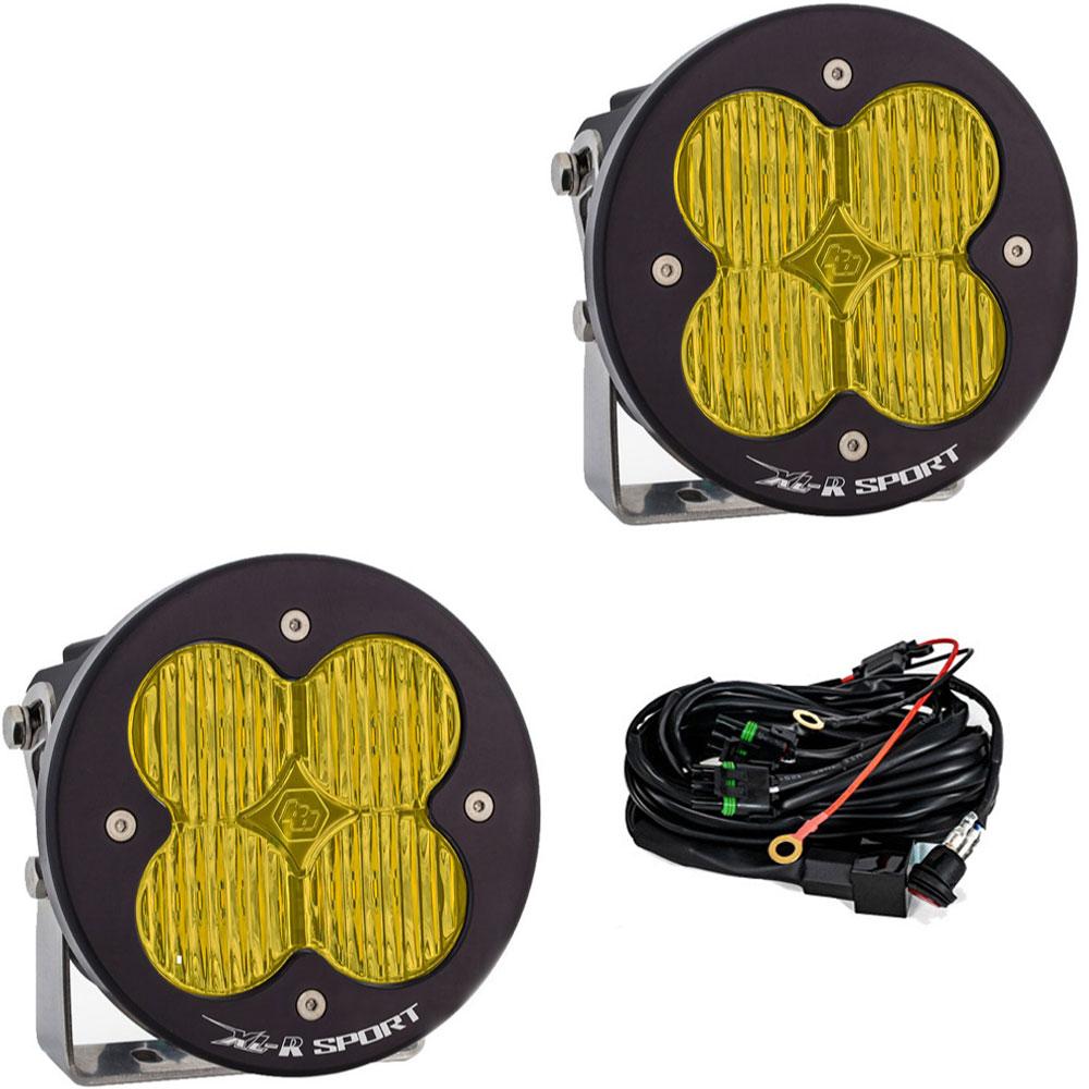 Baja Designs XL-R Sport LED Light Pod Pair (Wide Cornering; Baja Amber)
