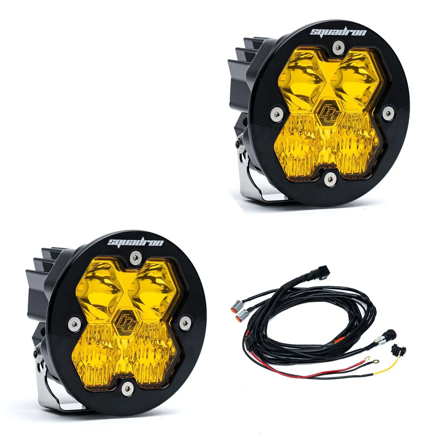 Baja Designs Squadron-R 2.0 Sport, Pair, LED Driving/Combo, Baja Amber