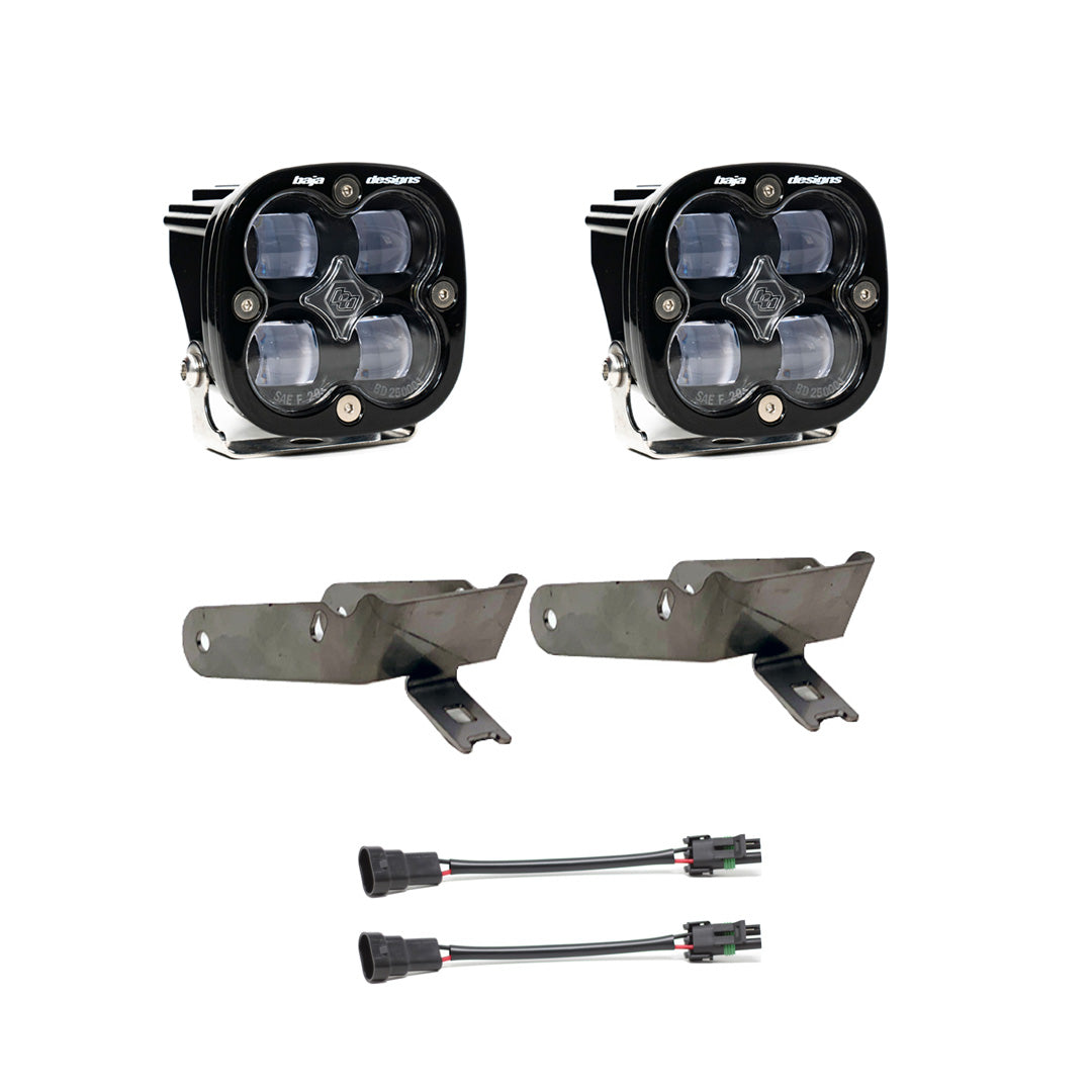 Baja Designs Squadron SAE Fog Pocket Kit - '99-10 F-250/350 Super Duty (SAE Fog; Clear)