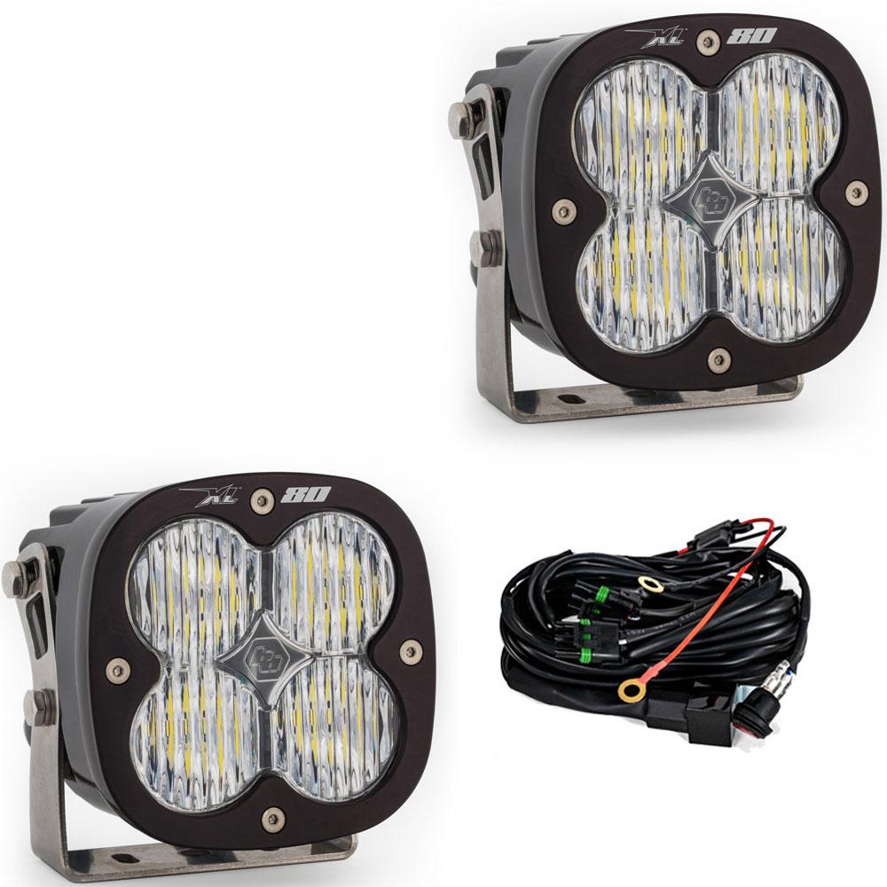 Baja Designs XL80 LED Light Pod Pair (Wide Cornering; Clear)