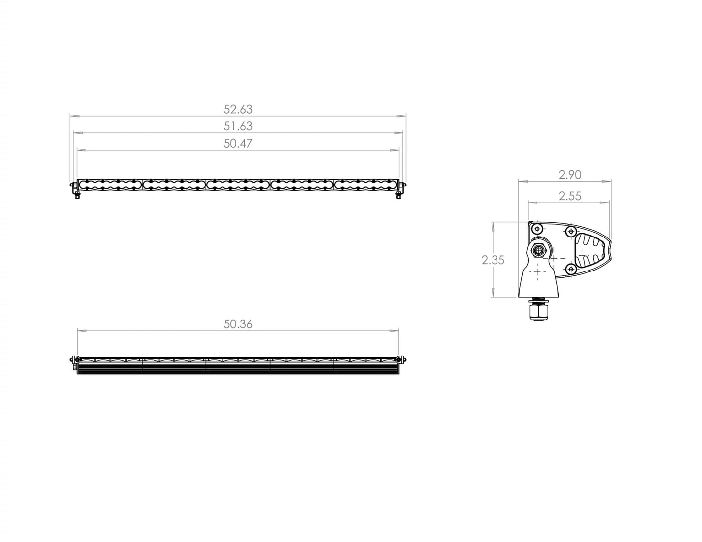Baja Designs S8 Straight LED Light Bar (50 Inch; Work/Scene; Clear)