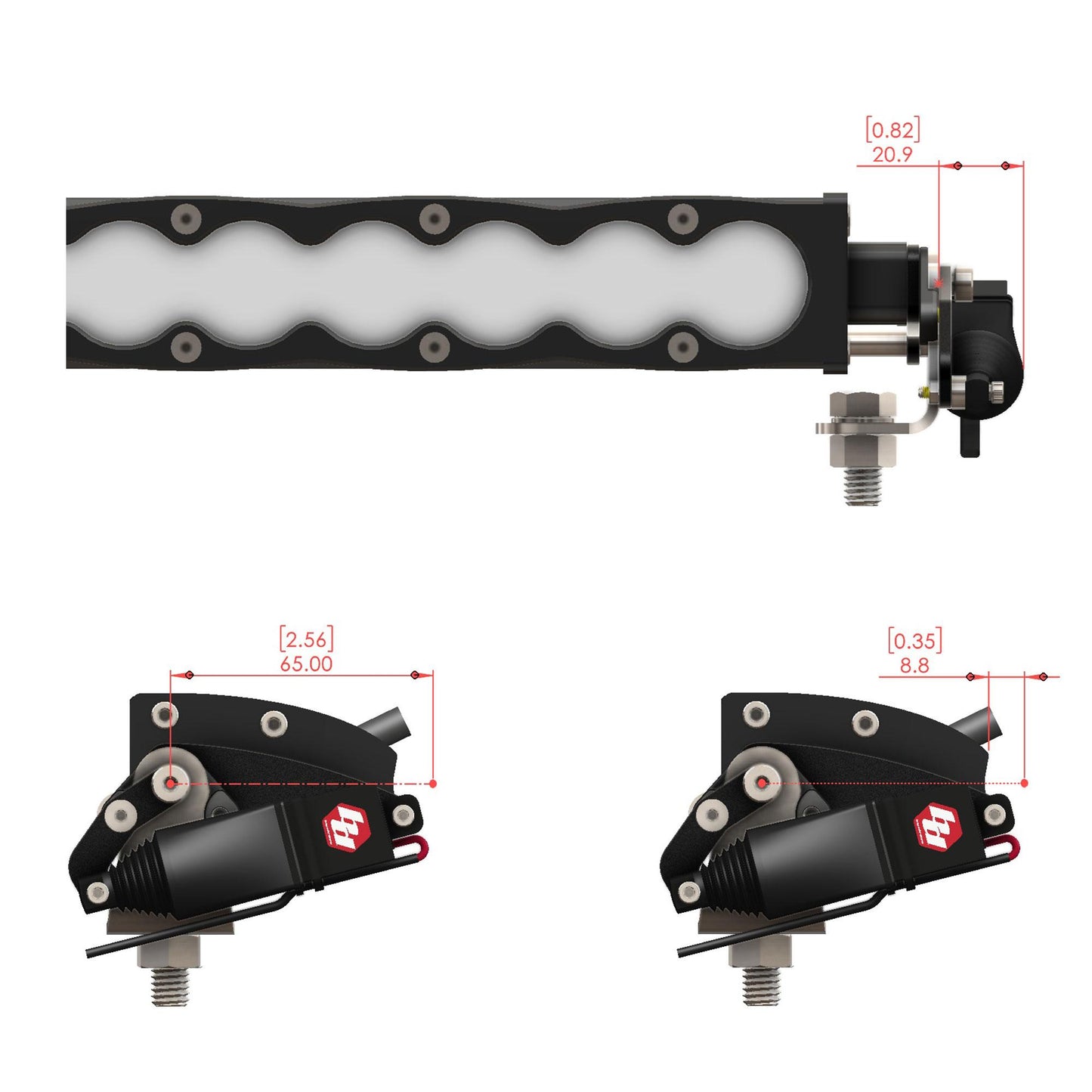 Baja Designs S8 Double (20+ Length) Actuator Kit