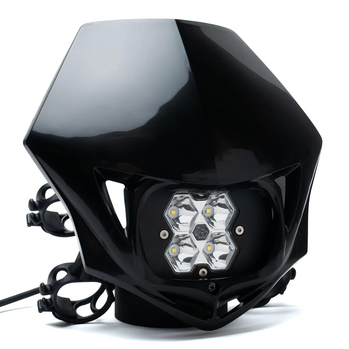 Baja Designs Squadron 2.0 Sport Spot Clear, A/C, M/C LED, Race Light, Black by Baja Designs