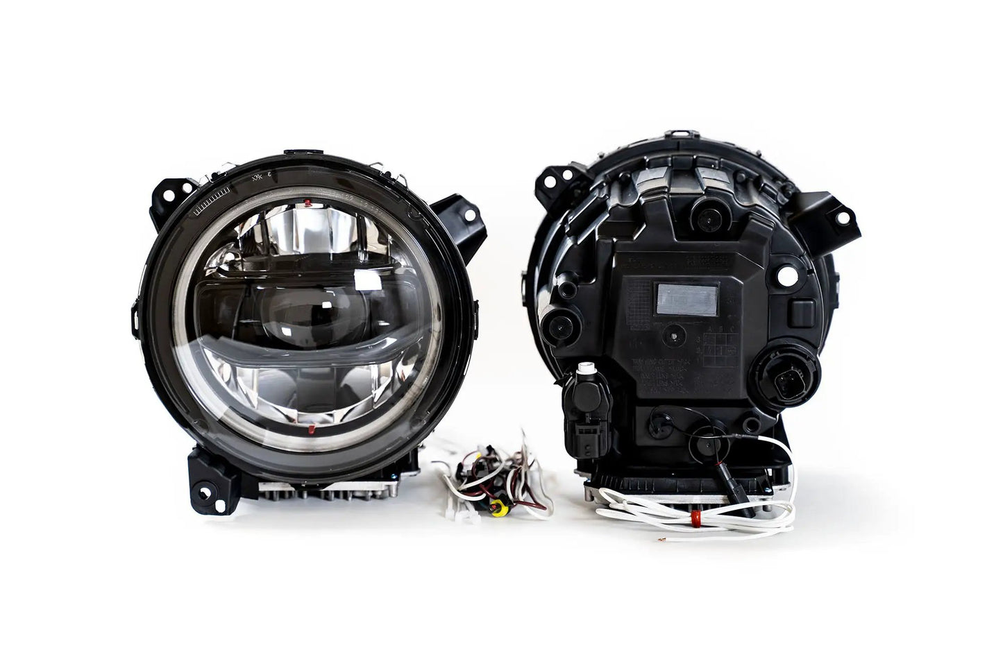 DV8 Offroad 2018-22 Jeep JL & 2020-22 Jeep JT LED Headlights; Black by DV8 Offroad
