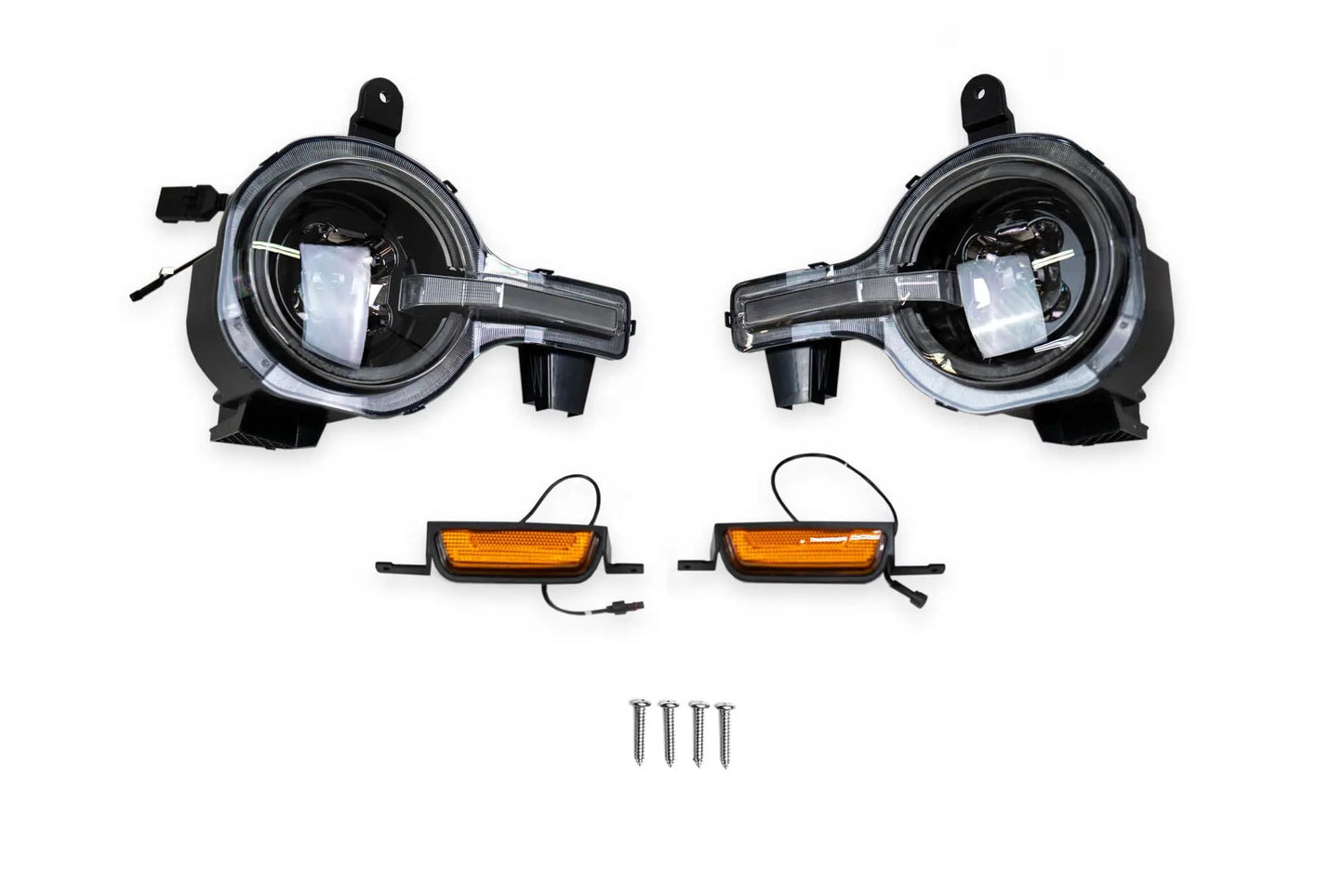 DV8 Offroad 2021-2025 Ford Bronco Black Headlights by DV8 Offroad