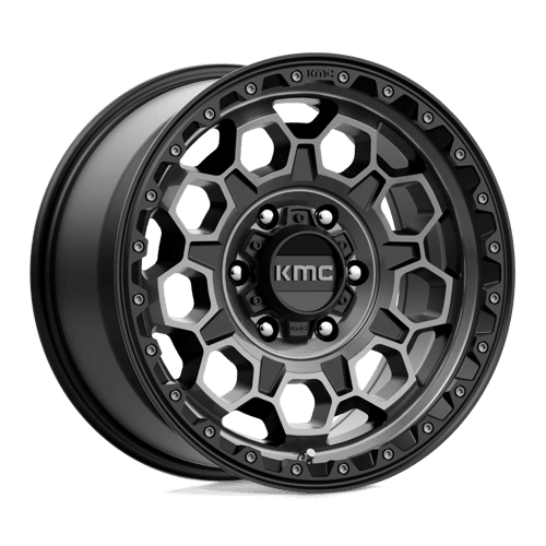 KMC KM545 17X9 6X5.5 S-BLK GTCC 18MM by KMC