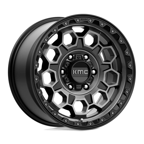 KMC KM545 17X9 6X5.5 NEGRO SAT GTCC 18MM