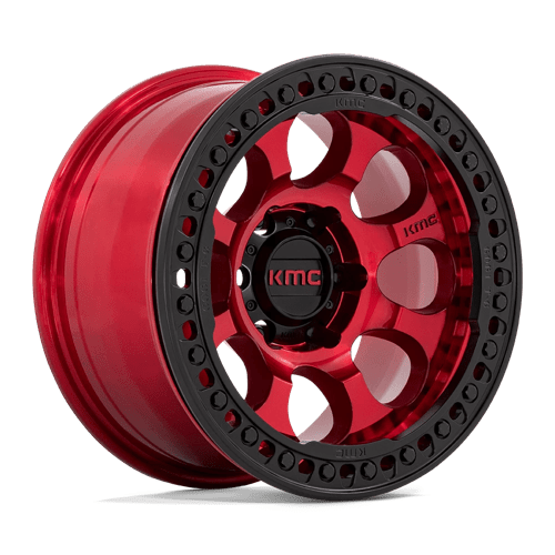 KMC RIOT BL 17X8.5 6X5.5 RD-BLK-RG +0