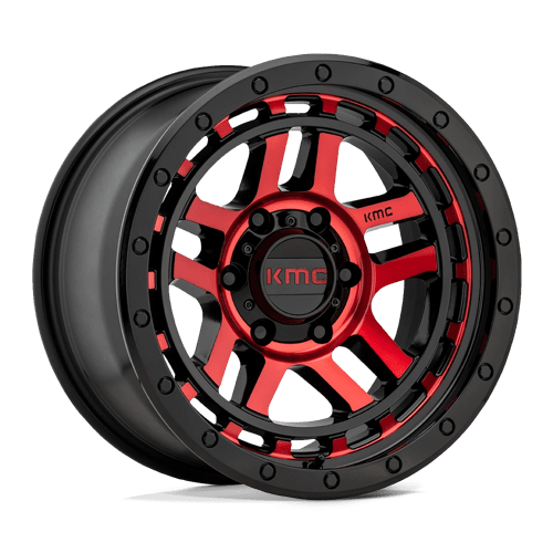 KMC KM540 17X9 6X5.5 NEGRO BRILLANTE MCH RTCC -12MM