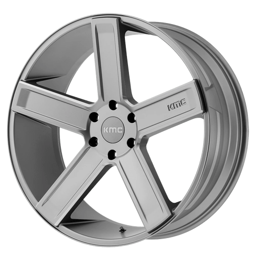 KMC KM702 20X8.5 6X5.5 GRIS-PLATA FRESADO 15MM