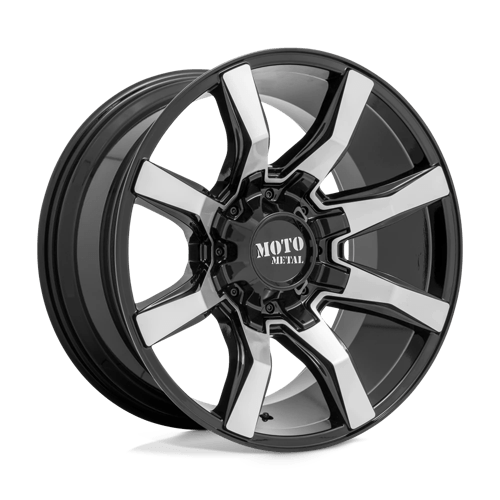 Moto Metal MO804 22X12 8X6.5 G-BLK MACH -44MM