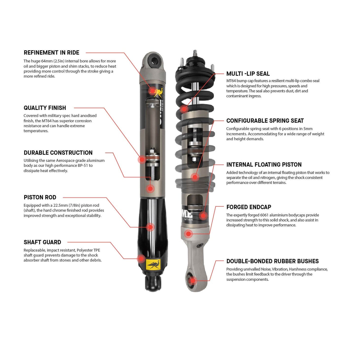 Old Man Emu MT64 Kit FR 2 in/0-330 lb, RR 2 in/0 lb