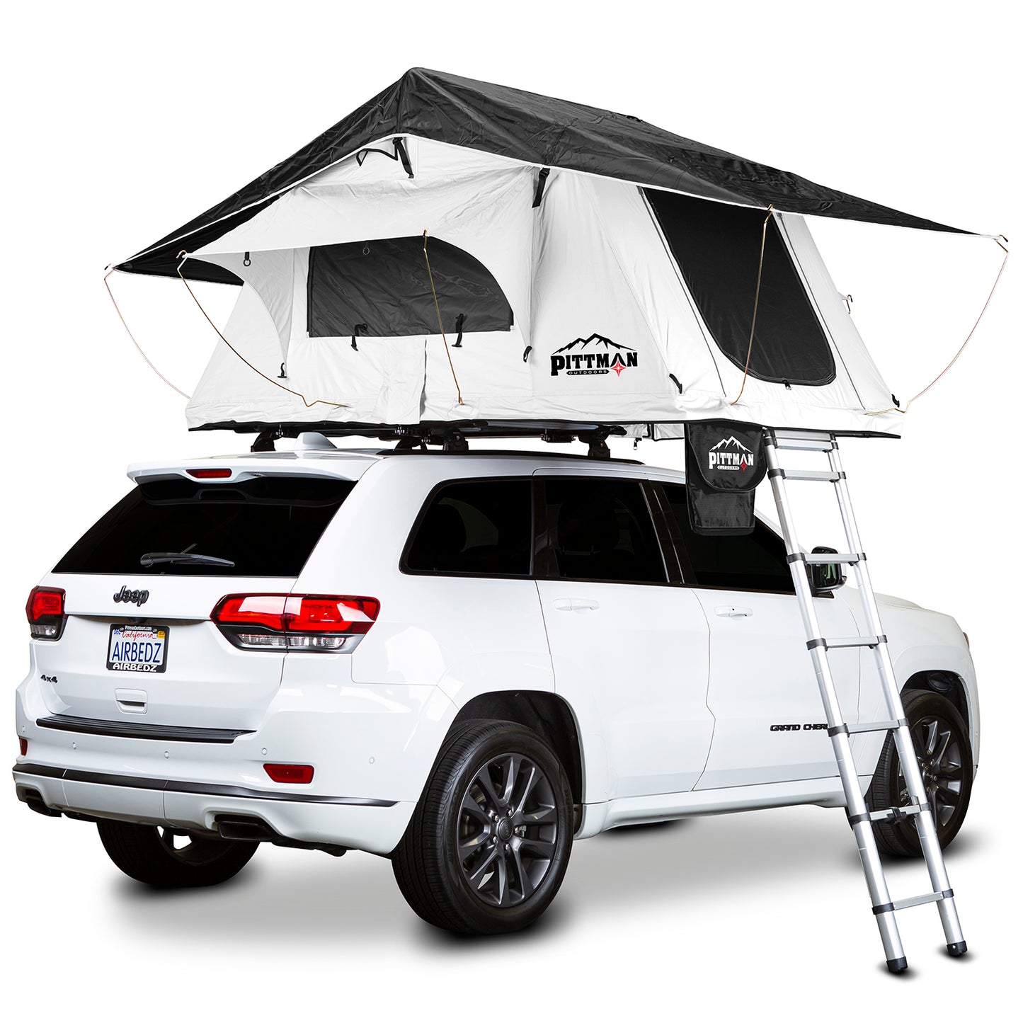 AirBedz TNT1.4 Series - Main Tent Color: Off White Black Trim - Rainfly Color: Black Off White Trim