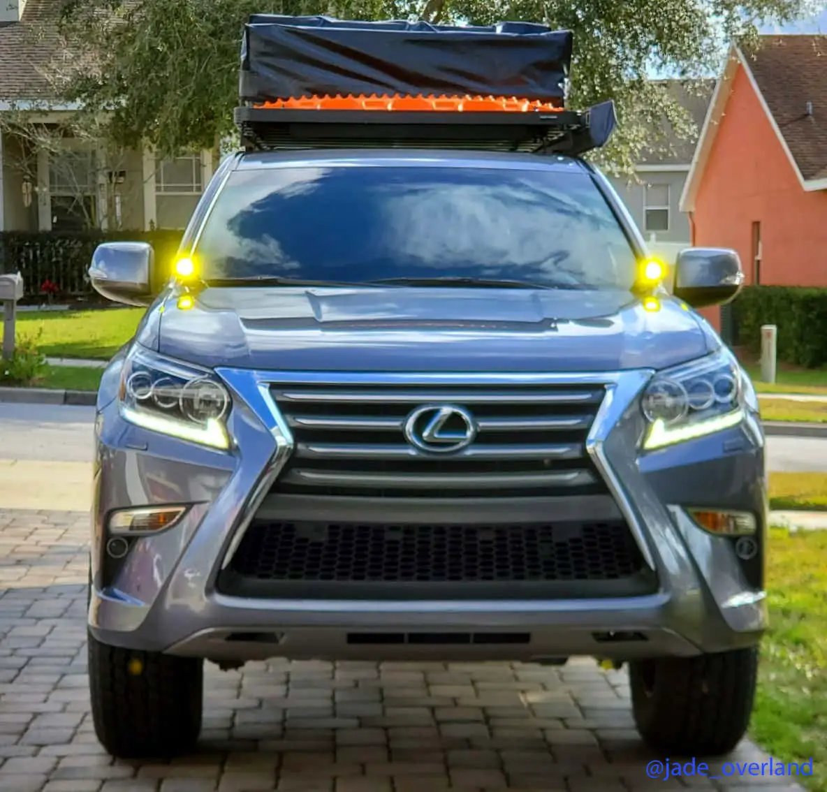Rago Fabrication 2010-2022 2nd Gen Lexus GX 460 Ditch Light Brackets by Rago Fabrication