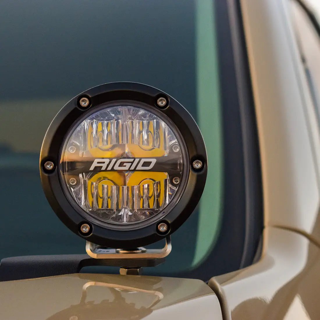 RIGID Industries 2014-2020 Toyota Tundra LED Light A-Pillar Mount, Fits 4 Inch 360-Series, D-Series, D-SS Series, Radiance Pod, SR-Q Series, SR-M Series by RIGID Industries