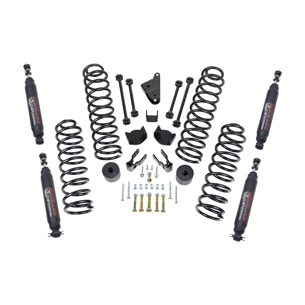 ReadyLift 4" Coil Spring Lift Kit With SST3000 Shocks - Jeep JK Wrangler 4WD 2007-2018 by ReadyLift