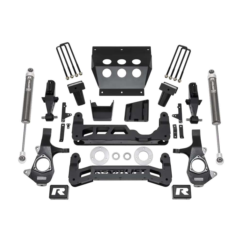 ReadyLift 7" Lift Kit - GM Silverado / Sierra 1500 - 2014-2016.5 W/ Aluminum Suspension With Falcon 1.1 Monotube Shocks by ReadyLift