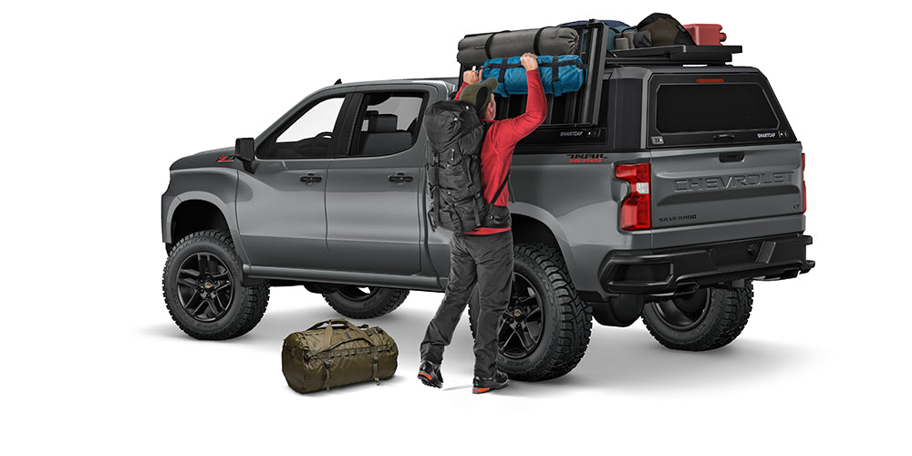 RSI SmartCap Drop Rack Silverado/Sierra 1500 For 19-26 Chevrolet Silverado/Sierra 1500 5.8 Foot Short Bed SmartCap Fits Caps w/Serial #'s ending in "MB" "WH" or "SA"