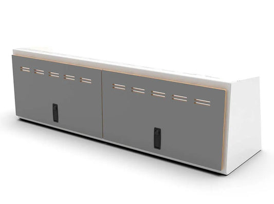 Flatline Van Co. 48" Upper Cabinet Black - Black Door by Flatline Van Co.