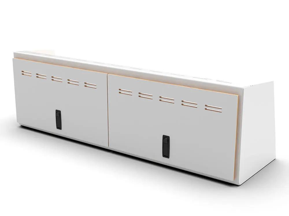 Flatline Van Co. 48" Upper Cabinet Grey - Black Door by Flatline Van Co.