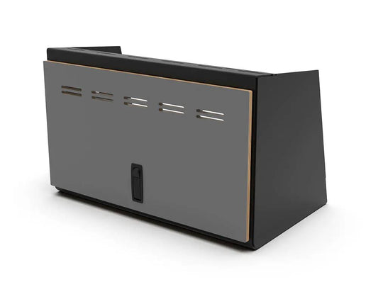 Flatline Van Co. 24" Upper Cabinet Grey - Black Door by Flatline Van Co.