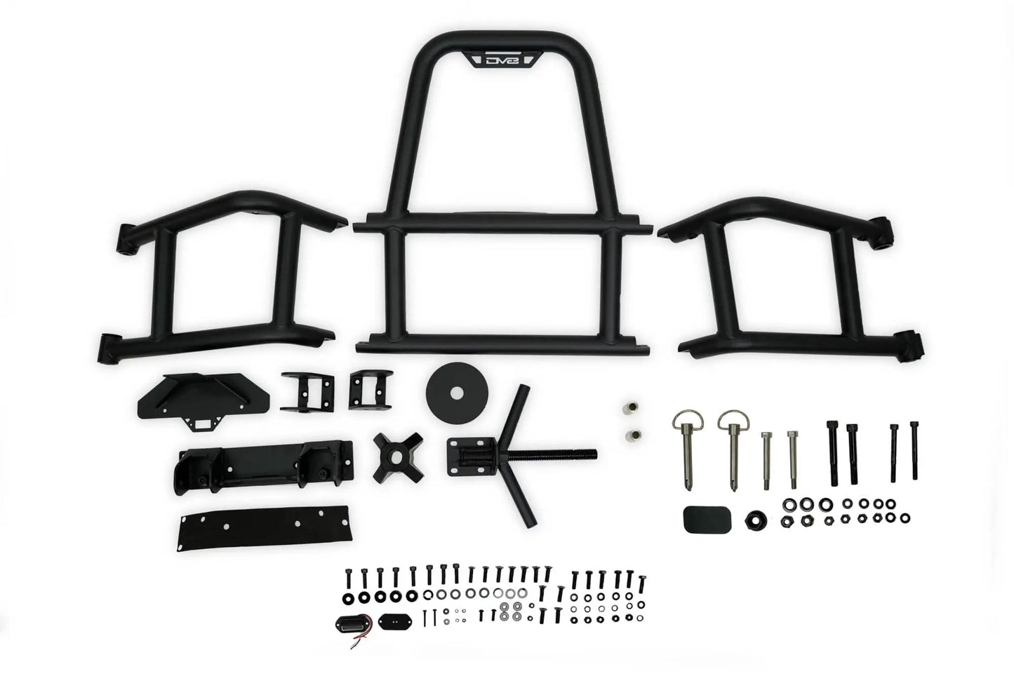 DV8 Offroad 2007-2018 Jeep Wrangler JK Body Mounted Tire Carrier by DV8 Offroad