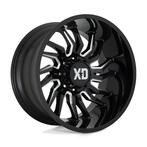 XD XD858 22X10 6X5.5 GLOSS BLACK MILL -18MM