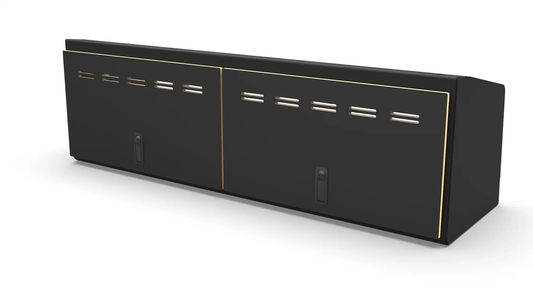Flatline Van Co. 48" Upper Cabinet Black - Black Door by Flatline Van Co.
