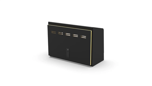 Flatline Van Co. 20" Shallow Upper Cabinet - Black - Black Door by Flatline Van Co.