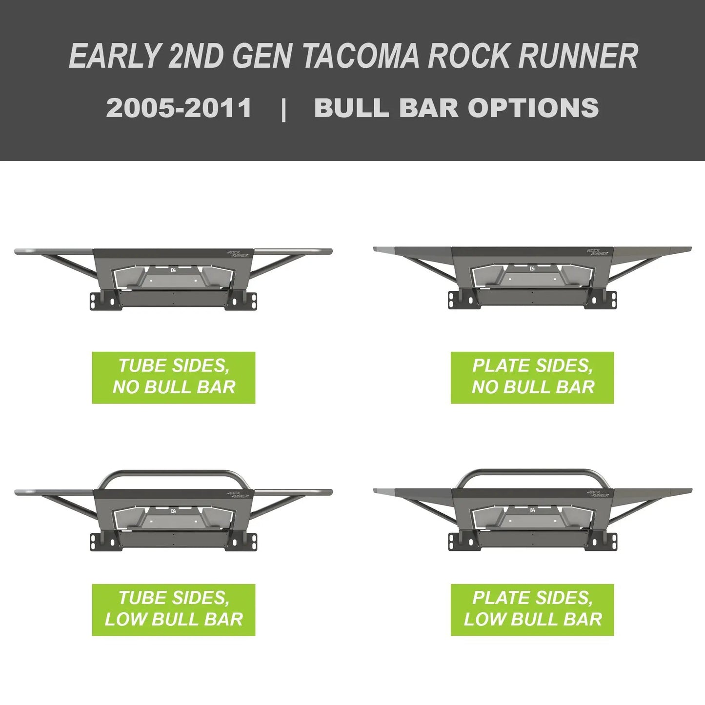 C4 Fabrication Tacoma Rock Runner Front Bumper / 2nd Gen / 2005-2015 by C4 Fabrication