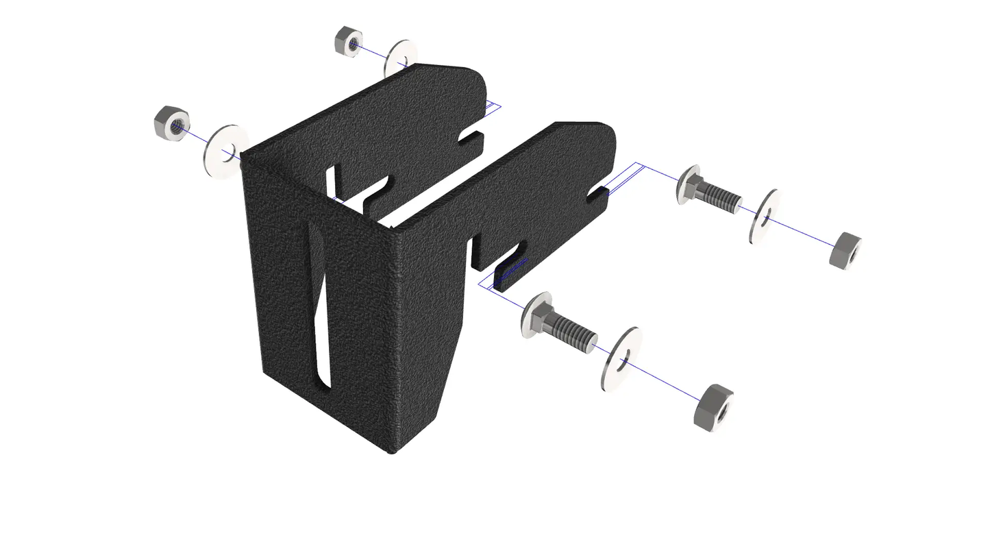 Prinsu Low Profile Awning Mount Brackets by Prinsu