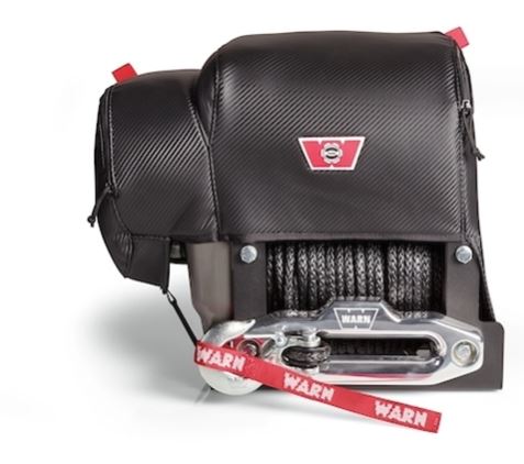 Warn Fits M8274 Winch; Vinyl With Mesh Backing; Front Flap Allows Access To Winch Drum; Zipper Allows Access To Clutch Handle And Remote Socket