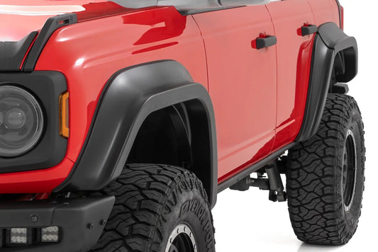 Rough Country Fender Flares | JS Iconic Siver | Ford Bronco 4WD (2021-2025) by Rough Country