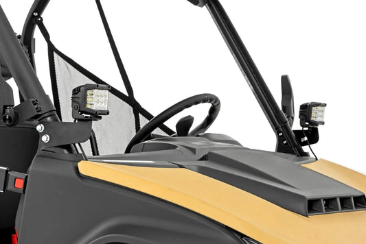 Rough Country LED Light Kit | Front Mount | 2" Black Pair | White DRL | Segway 570 F by Rough Country