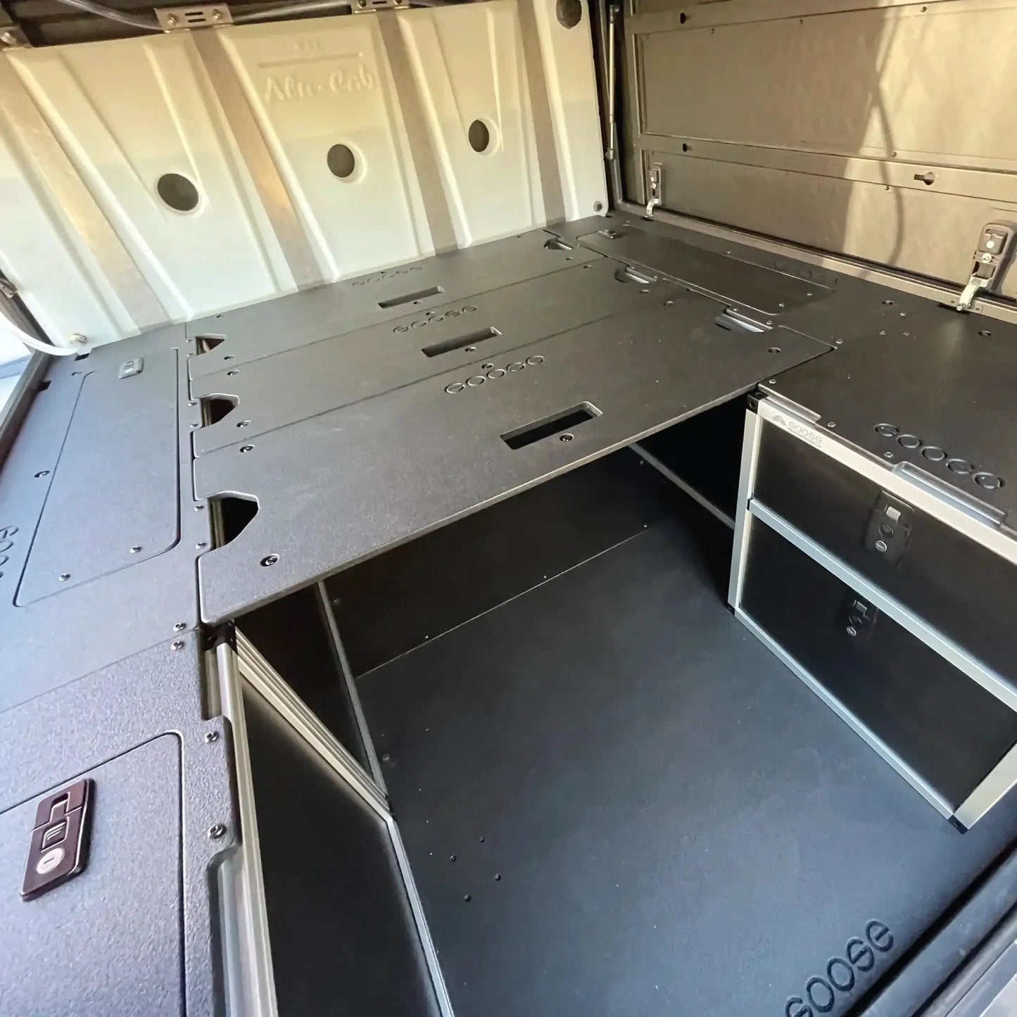 Alu-Cab Canopy Camper - Sleep Deck Panel - Utility Module to Utility Module - 6' Bed Extension Panel by Goose Gear