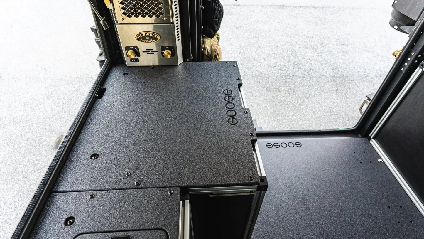 Alu-Cab Canopy Camper V2 - Chevy Colorado/GMC Canyon 2015-2022 2nd Gen. - Rear Double Drawer Module - 5' Bed by Goose Gear