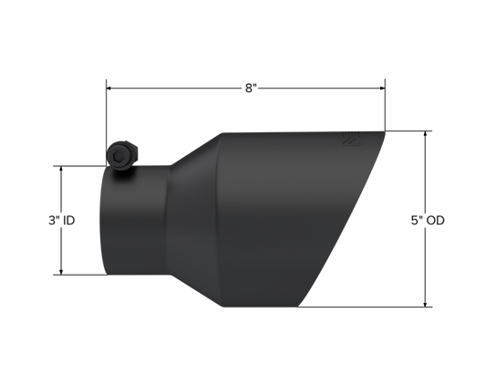MBRP Univ Exhaust Tips BLK