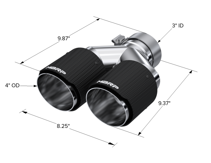 MBRP Univ Exhaust Tips Carbon by MBRP