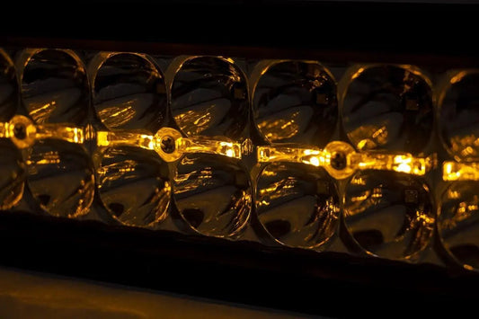 Rough Country 20 Inch Chrome Series LED Light Bar | Dual Row | Amber DRL by Rough Country