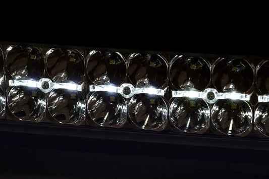 Rough Country 12 Inch Black Series LED Light Bar | Dual Row | White DRL by Rough Country