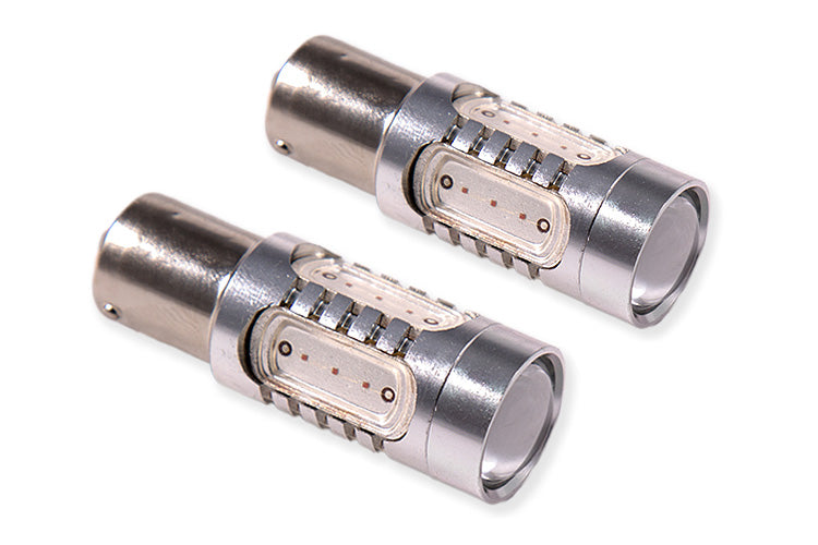 Diode Dynamics Add more light output and a modern appearance to your vehicle with the 1156 HP11 turn signal bulb. Populated with four side-firing LED chips and one 5W LED chip with a projector lens on top the HP11.