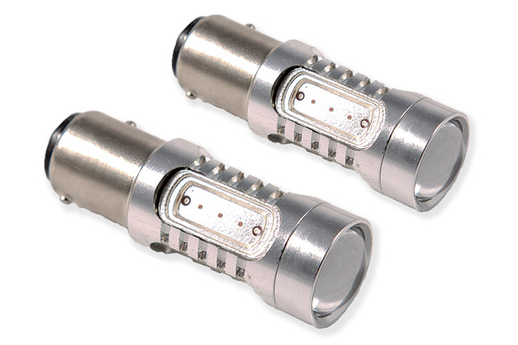 Diode Dynamics Add more light output and a modern appearance to your vehicle with the 1157 HP11 tail light/rear turn signal bulb. Populated with four side-firing LED chips and one 5W LED chip with a projector lens on top the HP11.