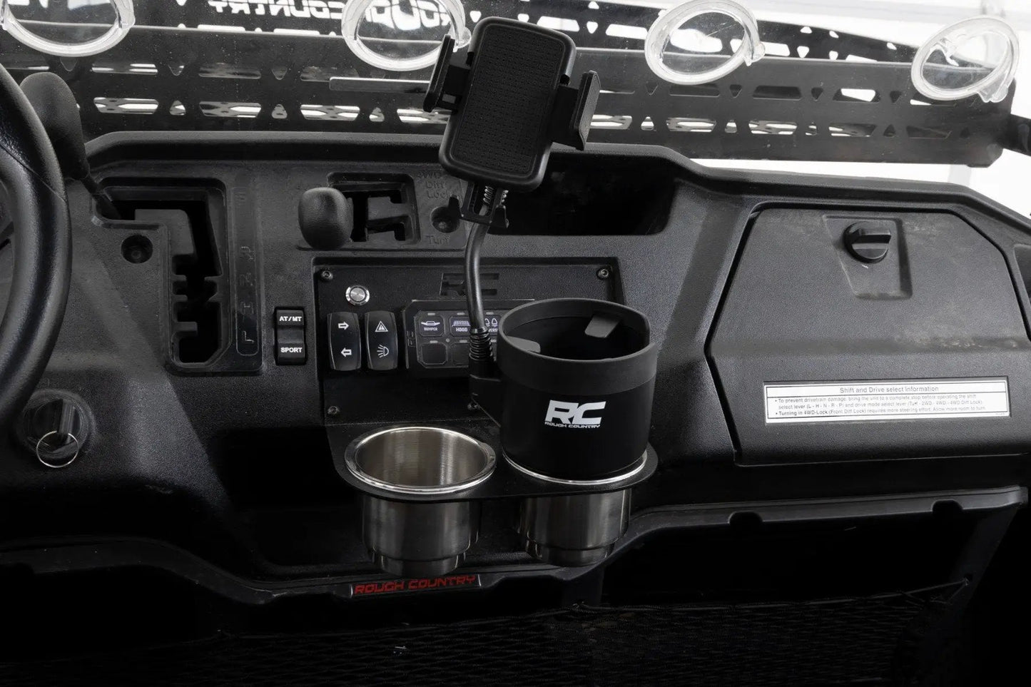 Rough Country 2 in 1 Expanding Cup and Phone Holder by Rough Country